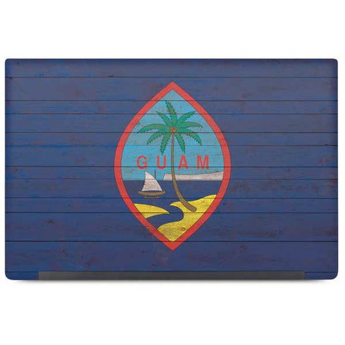 Guam Flag Dark Wood Dell Latitude Skin